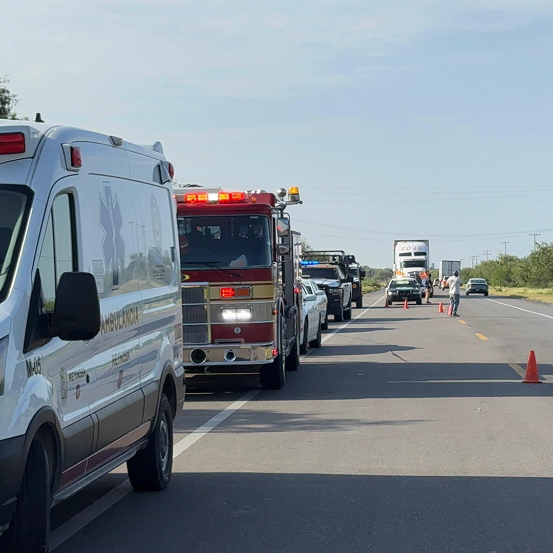Muere Hombre tras Incendiarse su Camioneta en la Carretera Reynosa-San Fernando